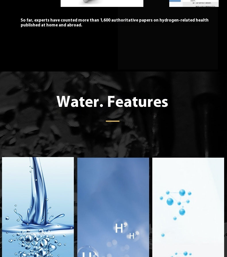 Hydrogen And Oxygen Separation Electrolysis Of Water Portable Anion Hydrogen-rich Cup