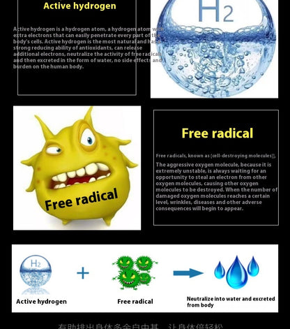 Hydrogen And Oxygen Separation Electrolysis Of Water Portable Anion Hydrogen-rich Cup